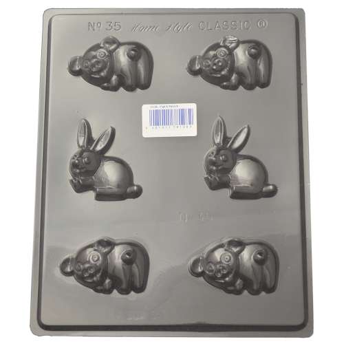 Pigs and Rabbits Chocolate Mould